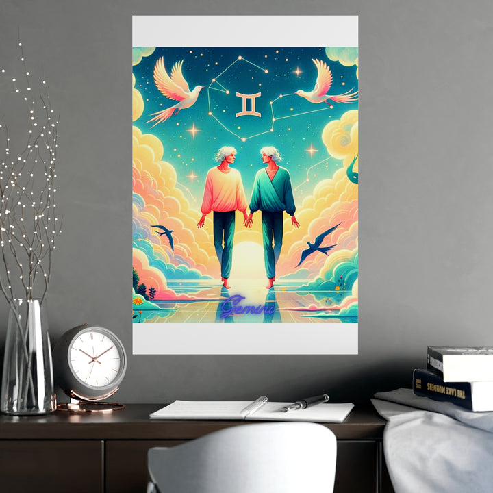 Gemini Zodiac Matte Poster V.1