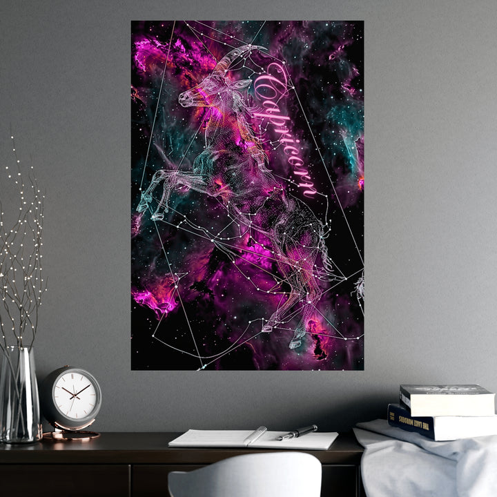 Capricorn Zodiac Matte Poster