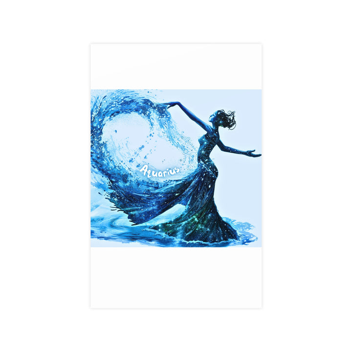 Aquarius Zodiac Matte Poster