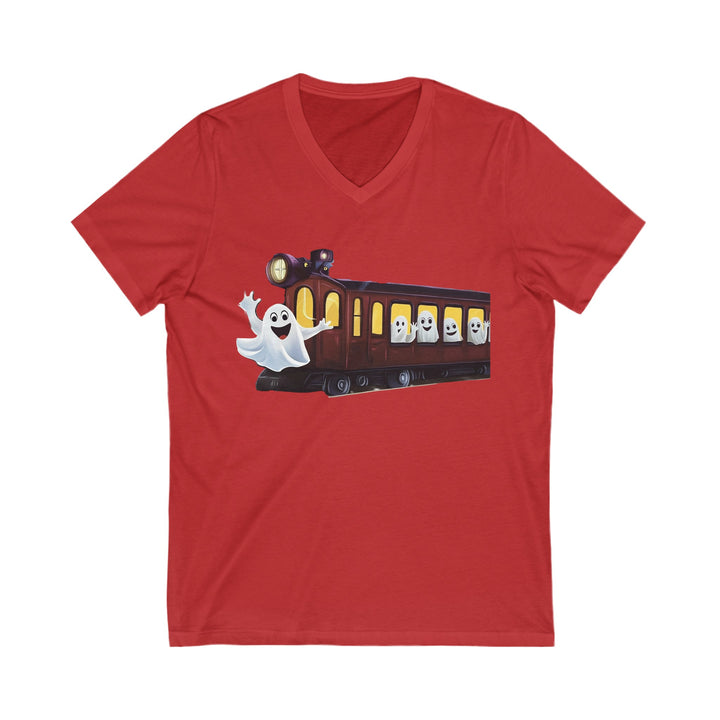 "Next Stop: Spookville" Ghost Train Halloween Tee – Tiny Terror Collection
