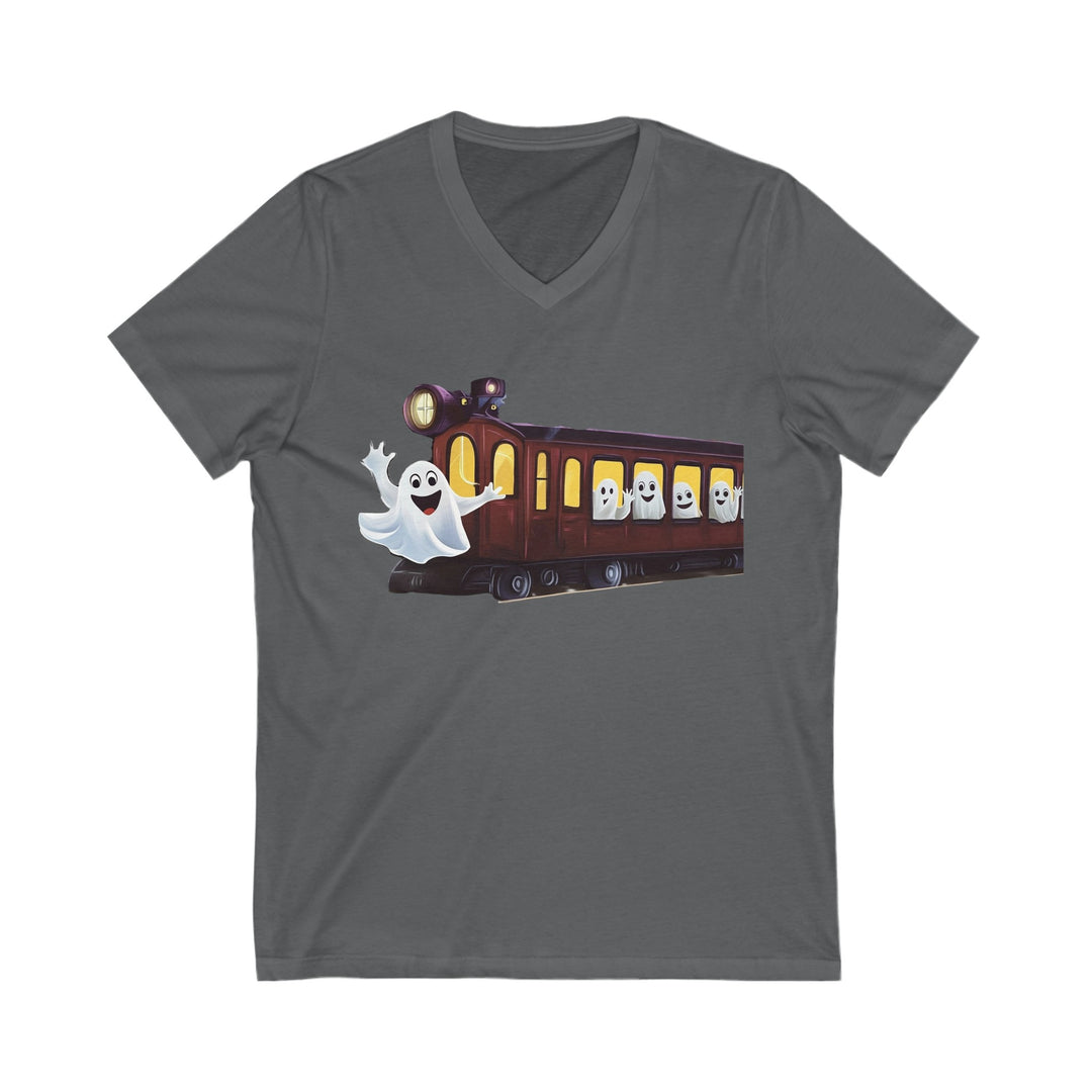 "Next Stop: Spookville" Ghost Train Halloween Tee – Tiny Terror Collection