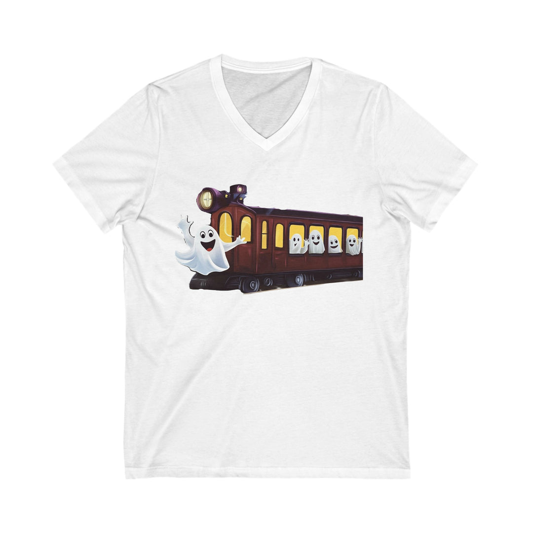 "Next Stop: Spookville" Ghost Train Halloween Tee – Tiny Terror Collection