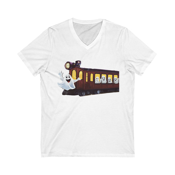 "Next Stop: Spookville" Ghost Train Halloween Tee – Tiny Terror Collection