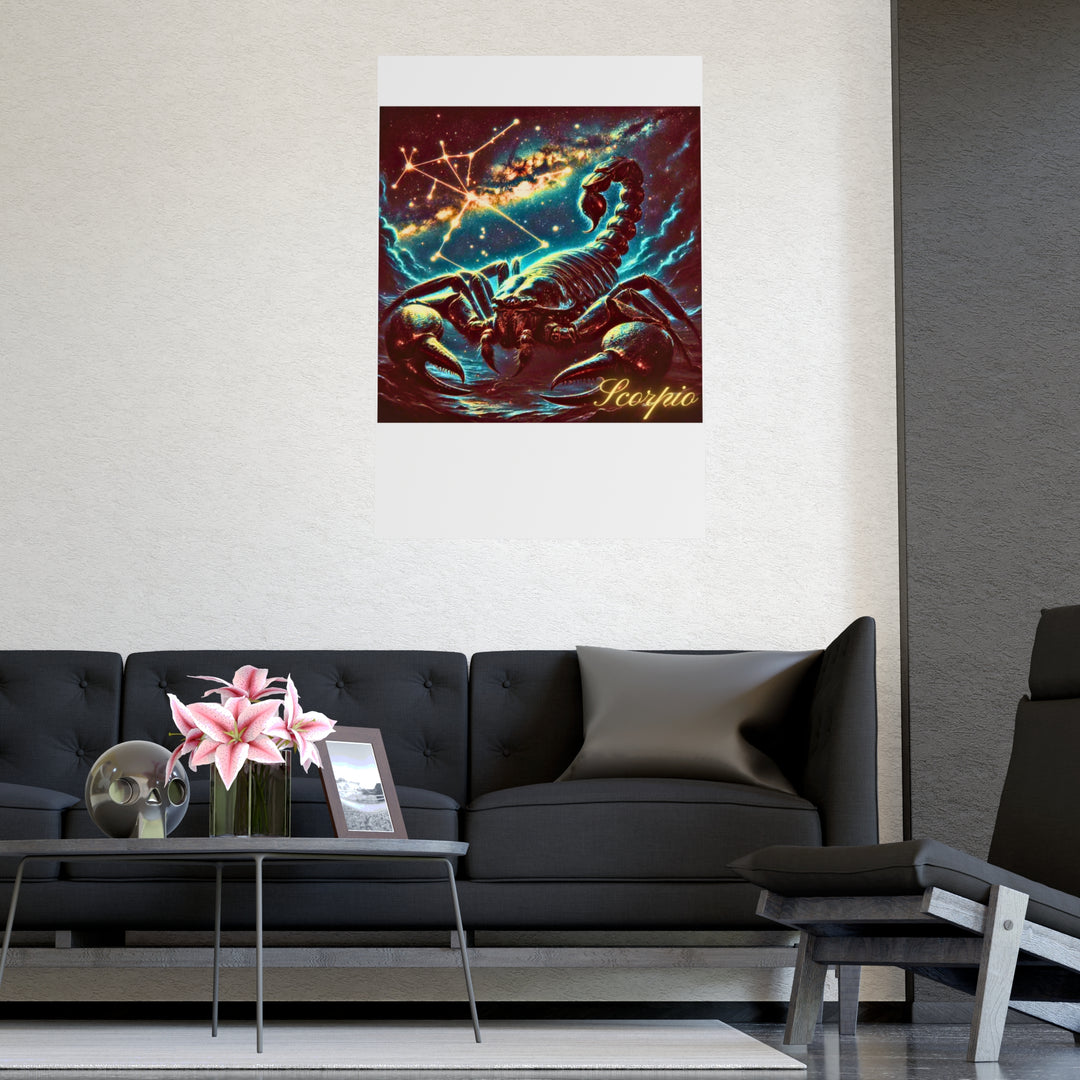 Scorpio Zodiac Matte Poster