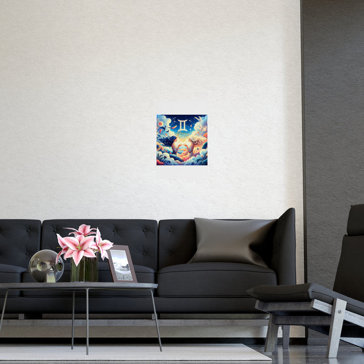Gemini Zodiac Matte Poster V.3