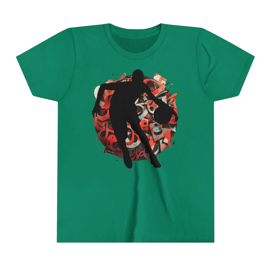 Basketball Silhouette Youth Short Sleeve Tee