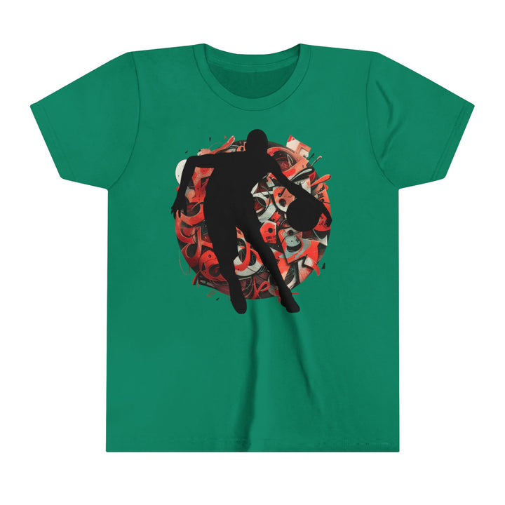 Basketball Silhouette Youth Short Sleeve Tee