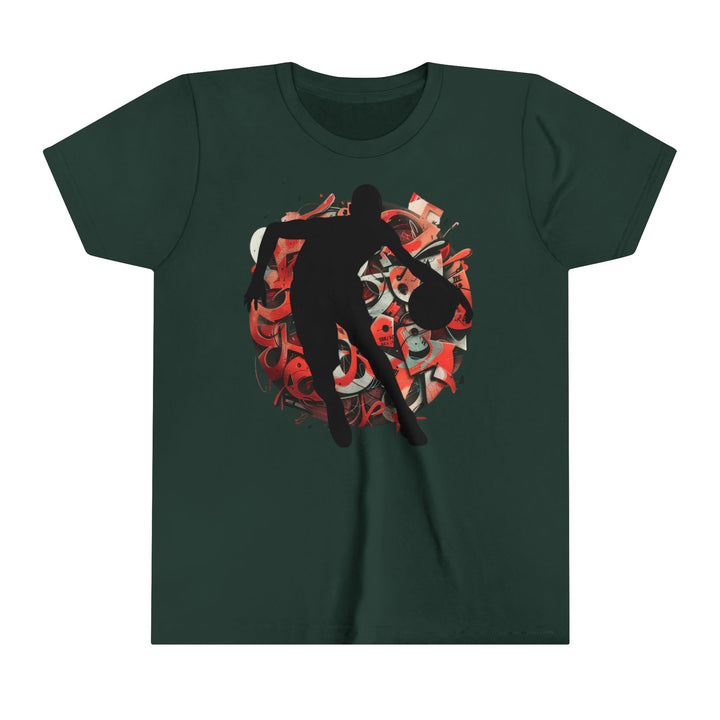 Basketball Silhouette Youth Short Sleeve Tee