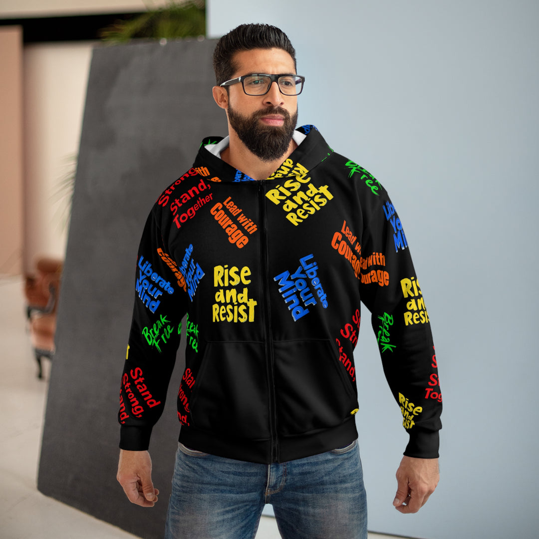 "Do Something" Phoenix Empowerment All-Over Print Hoodie – Rise & Resist Edition