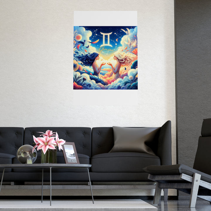 Gemini Zodiac Matte Poster V.3
