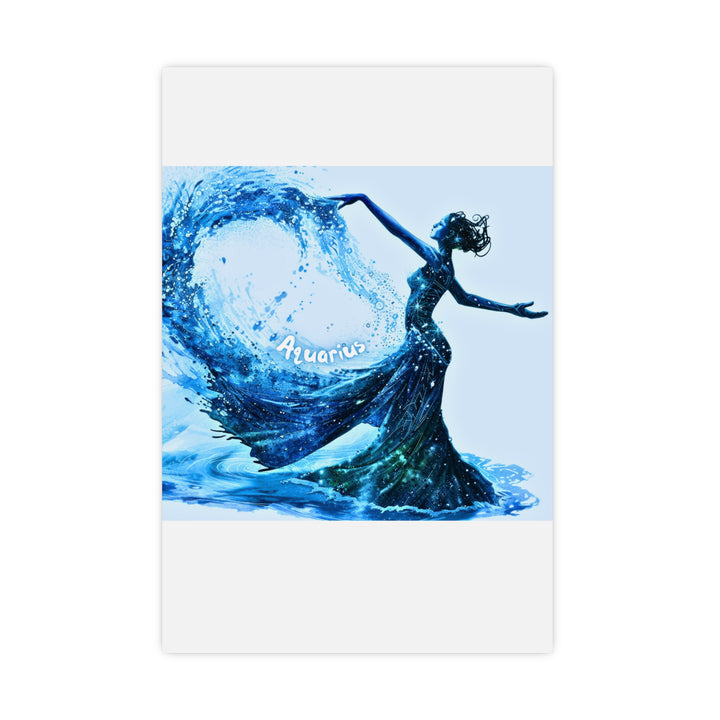 Aquarius Zodiac Matte Poster