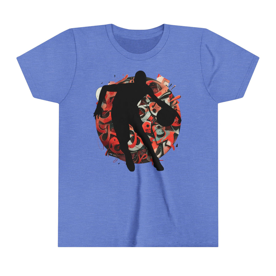 Basketball Silhouette Youth Short Sleeve Tee