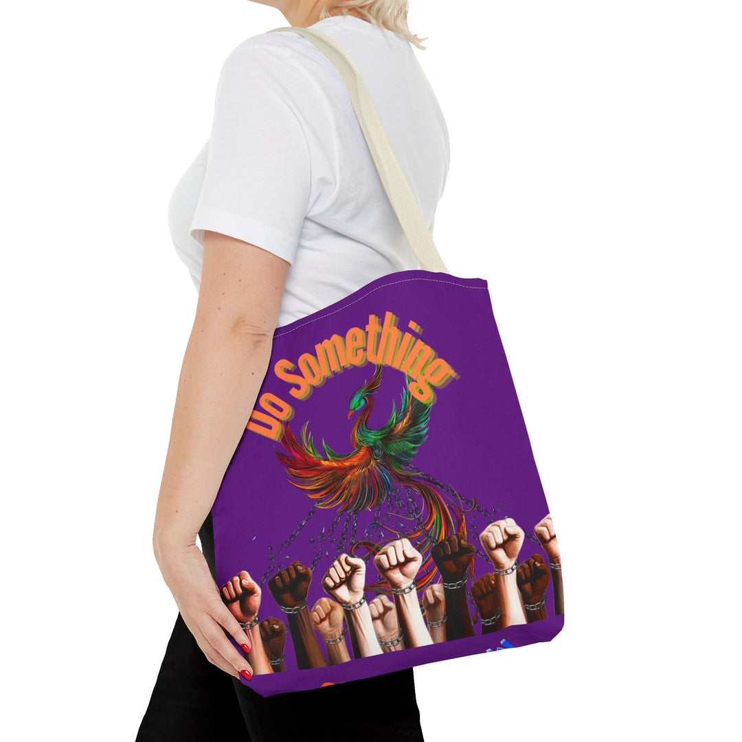 "Do Something" Phoenix & Fist Empowerment Tote Bag - Social Justice Collection