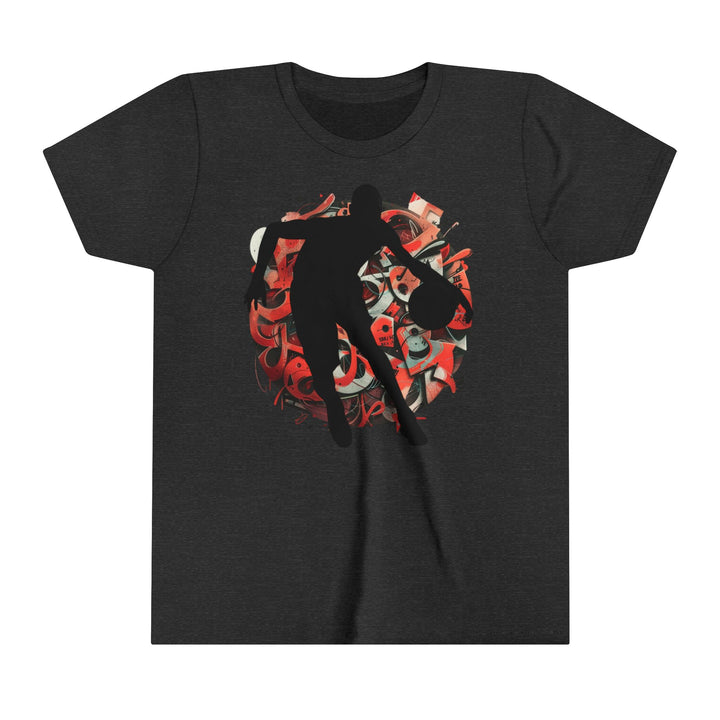 Basketball Silhouette Youth Short Sleeve Tee