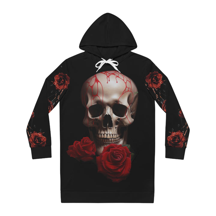 Skull and Roses Women's Hoodie Dress