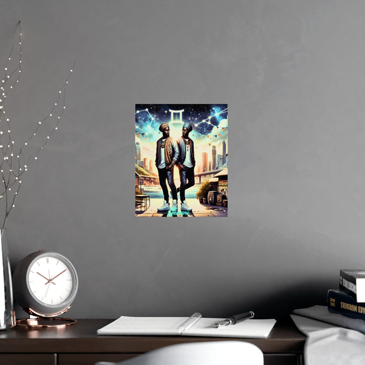 Gemini Zodiac Matte Poster V.2