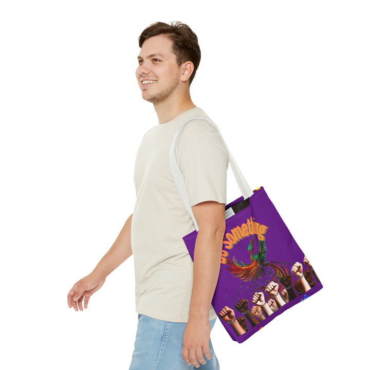 "Do Something" Phoenix & Fist Empowerment Tote Bag - Social Justice Collection