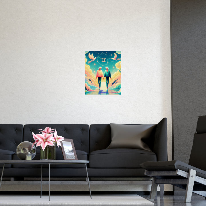 Gemini Zodiac Matte Poster V.1