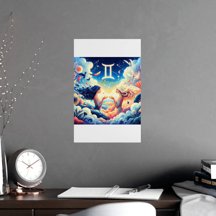 Gemini Zodiac Matte Poster V.3