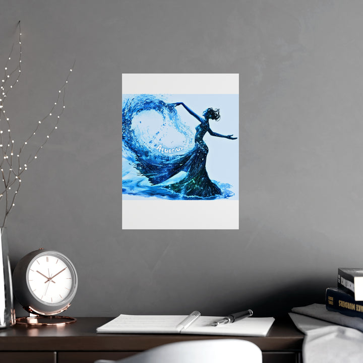 Aquarius Zodiac Matte Poster
