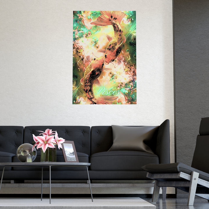 Pisces Zodiac Matte Poster