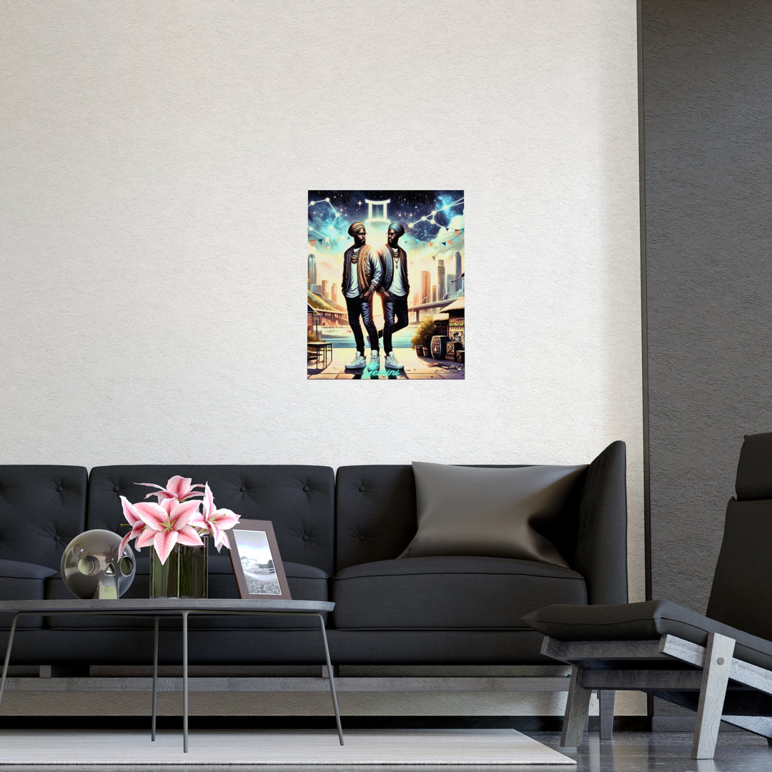 Gemini Zodiac Matte Poster V.2