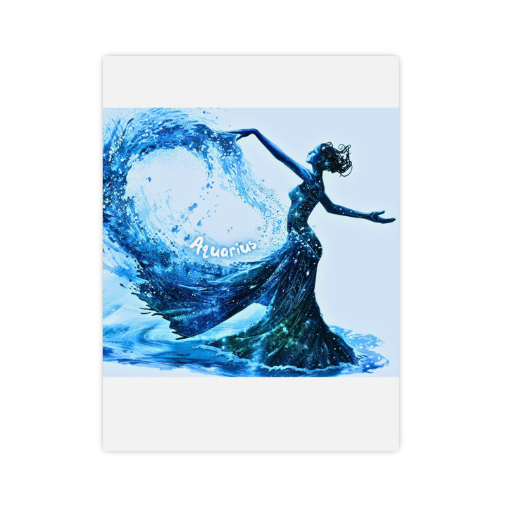 Aquarius Zodiac Matte Poster
