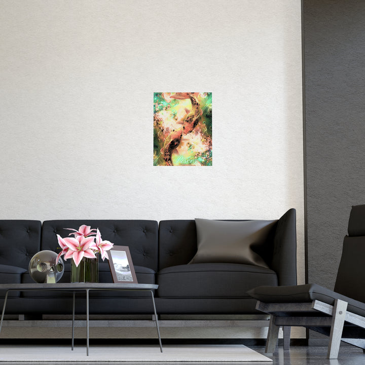 Pisces Zodiac Matte Poster