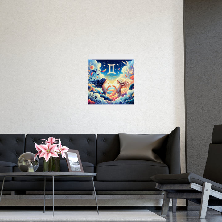 Gemini Zodiac Matte Poster V.3