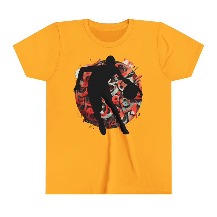 Basketball Silhouette Youth Short Sleeve Tee