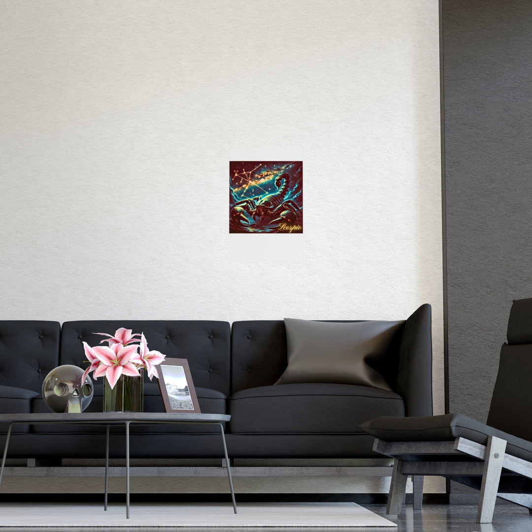 Scorpio Zodiac Matte Poster