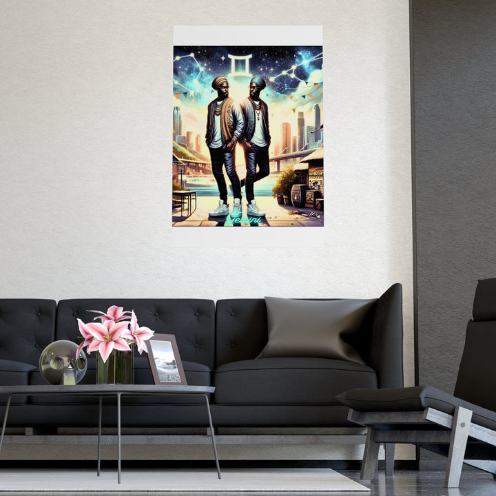 Gemini Zodiac Matte Poster V.2
