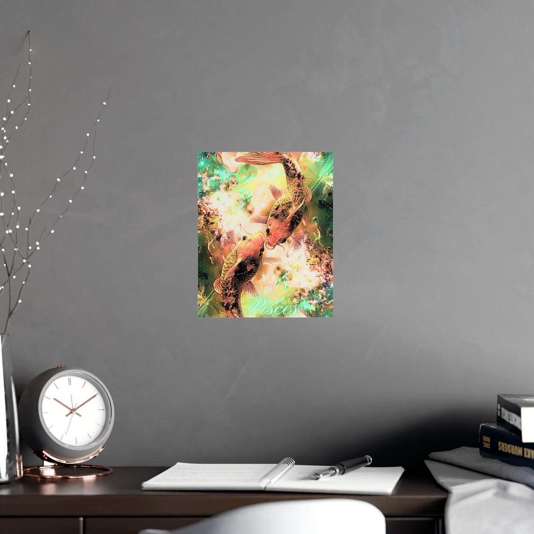 Pisces Zodiac Matte Poster