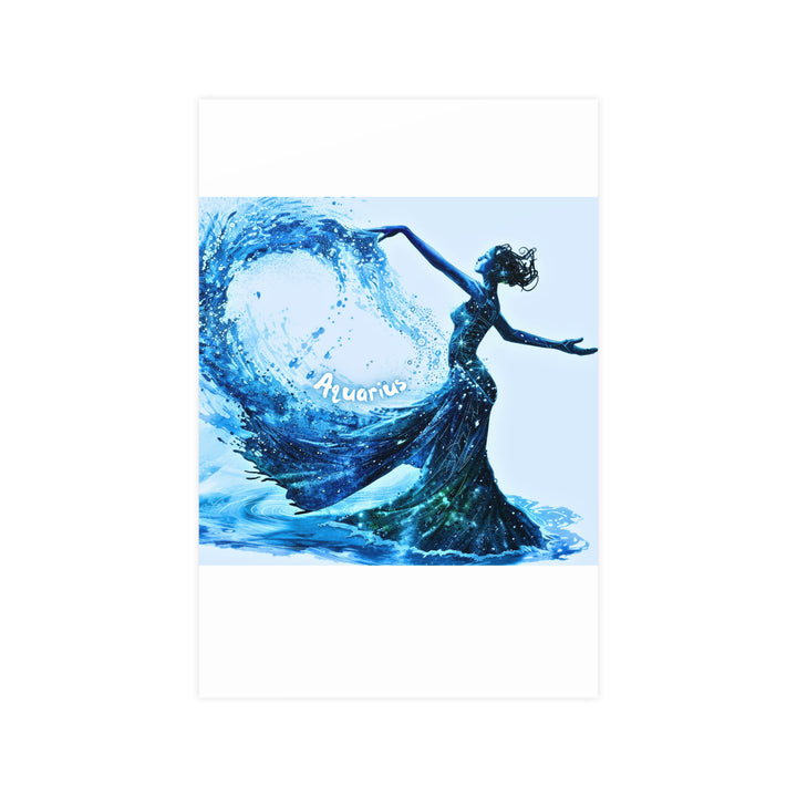Aquarius Zodiac Matte Poster