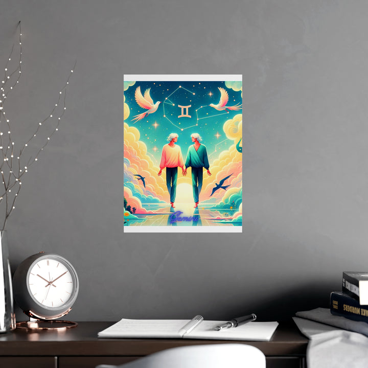 Gemini Zodiac Matte Poster V.1