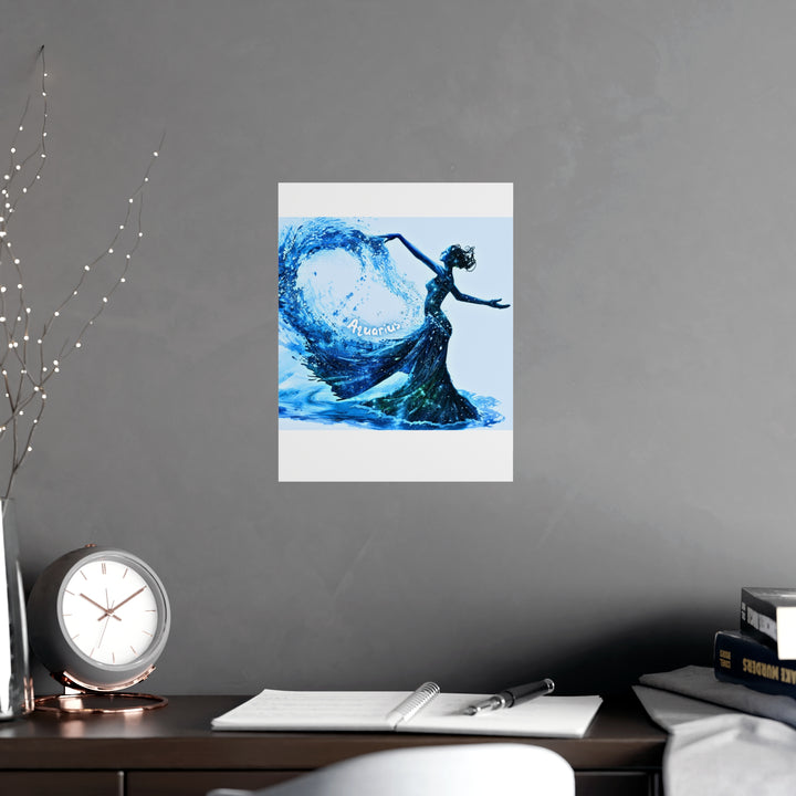 Aquarius Zodiac Matte Poster