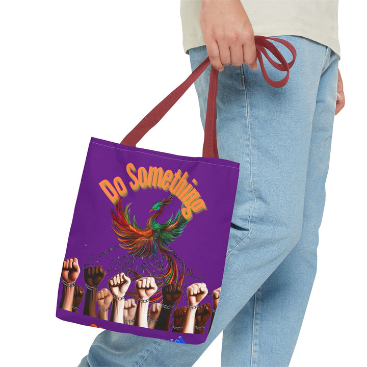 "Do Something" Phoenix & Fist Empowerment Tote Bag - Social Justice Collection