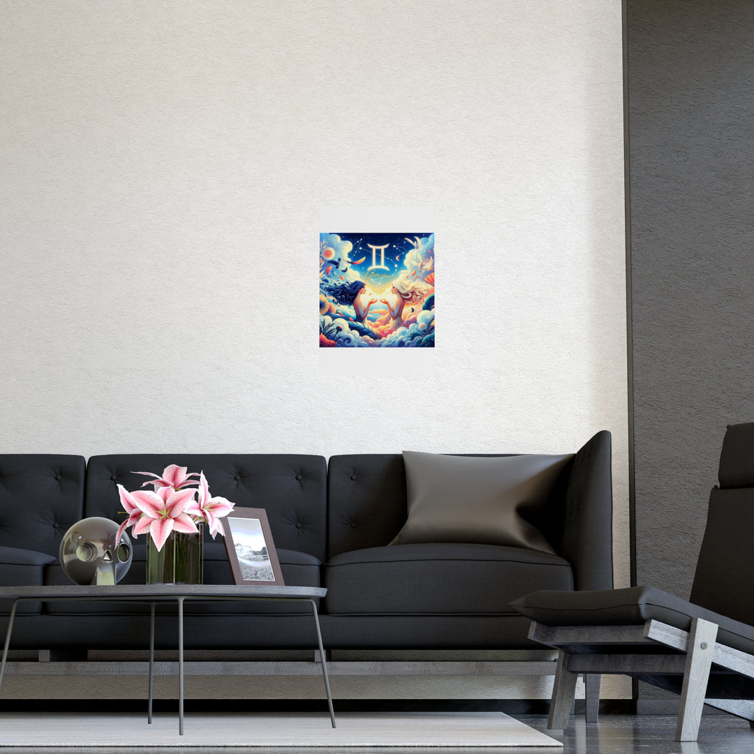 Gemini Zodiac Matte Poster V.3