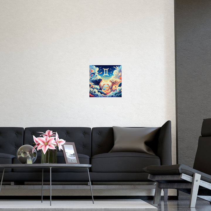 Gemini Zodiac Matte Poster V.3