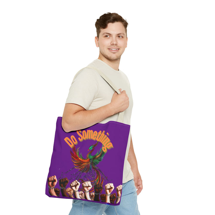 "Do Something" Phoenix & Fist Empowerment Tote Bag - Social Justice Collection