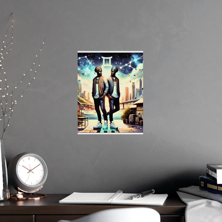 Gemini Zodiac Matte Poster V.2
