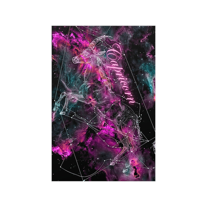 Capricorn Zodiac Matte Poster