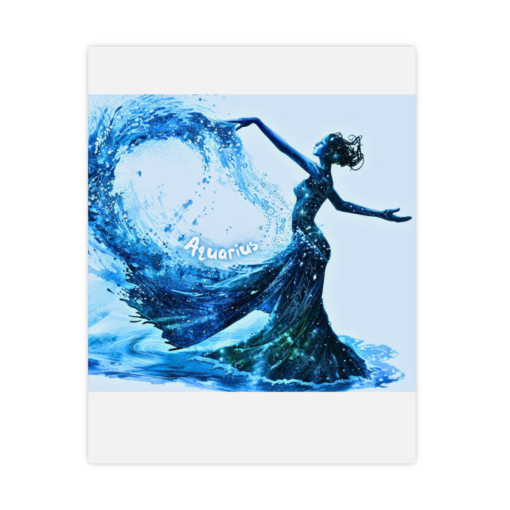 Aquarius Zodiac Matte Poster