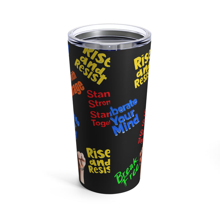 "Do Something" Phoenix & Fists Empowerment Tumbler -