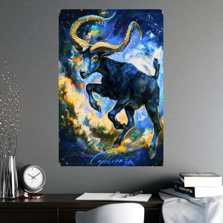 Capricorn Zodiac Matte Poster