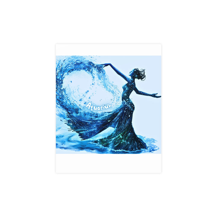 Aquarius Zodiac Matte Poster