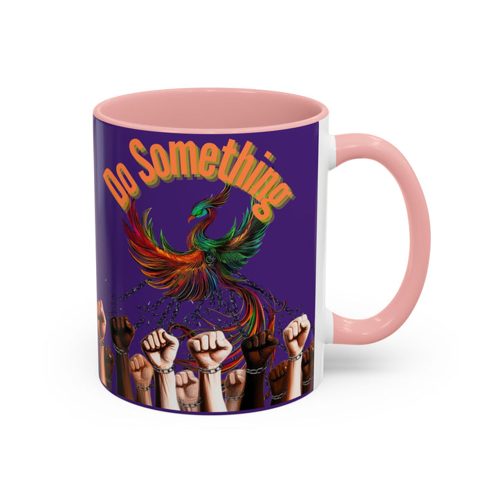 "Do Something" Phoenix & Fists Empowerment Coffee Mug –