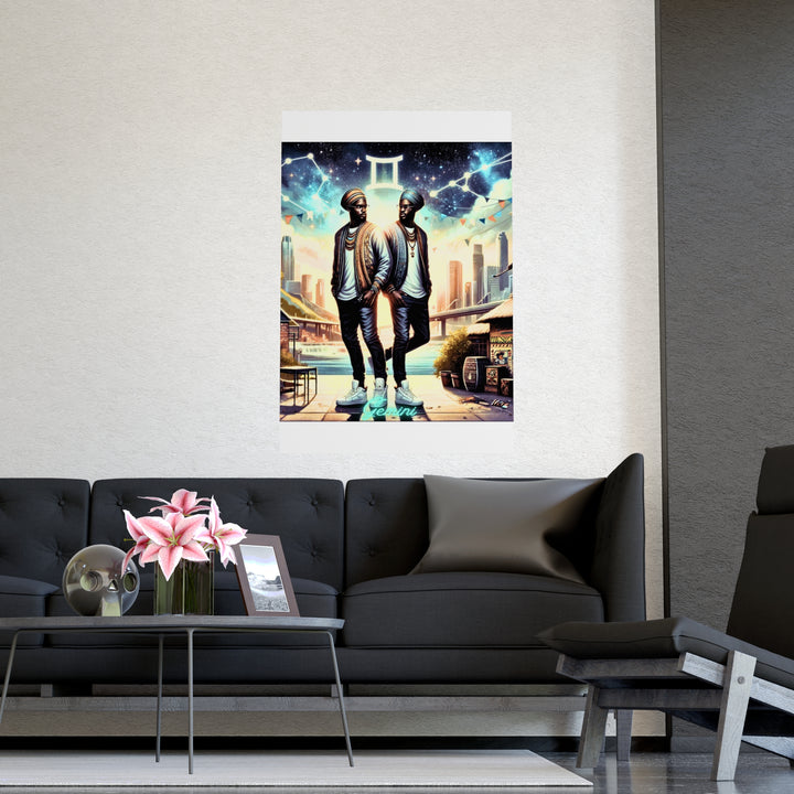 Gemini Zodiac Matte Poster V.2