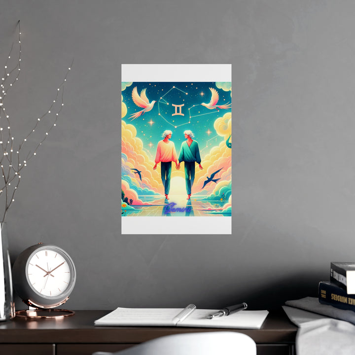 Gemini Zodiac Matte Poster V.1