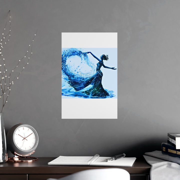 Aquarius Zodiac Matte Poster
